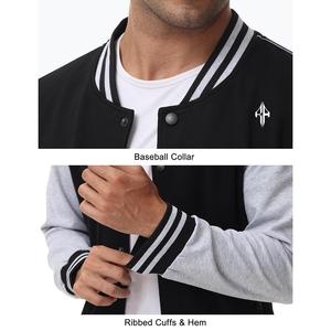 Top 2025 Chaqueta de invierno con logotipo personalizado 100% Poliéster Transpirable Cuello acanalado Chaqueta universitaria de ATLANTIC - Product Image 3