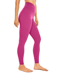 100% coton personnalisé YOGA femmes nu sentiment jambières d'entraînement prix raisonnable Logo personnalisé taille haute Yoga pantalons serrés OEM - Product Image 6
