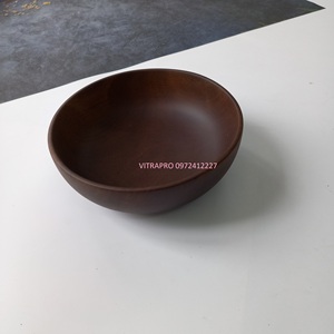 Saladier en bois d'acacia, prix de gros, couleur chocolat brun, diverses tailles, respectueux de l'environnement - Product Image 4