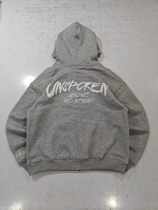 Sudadera con Capucha de Algodón Tejido de 500 GSM, Color Gris, Invierno, Sólida, Impermeable, Servicio OEM, Bordado, Corte Regular - Product Image 5