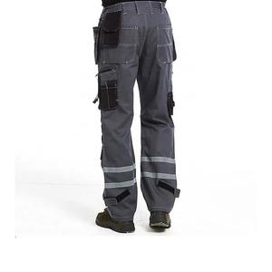 2025 pantalones de trabajo cómodos y delgados resistentes, transpirables, elásticos, a prueba de viento, con función impermeable, pantalones de trabajo cosidos de punto ajustado - Product Image 5