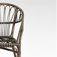 Chaise en rotin naturel moderne de haute qualité, style de détente, meubles pour la maison ou la salle à manger de restaurant, pour le salon