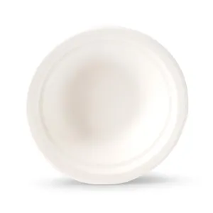 400Ml Round White Sugarcane Bowls Soup <b>Noodle</b> Shop Single Use Containers For Household Products - 1000 pcs/carton - Product Image 3