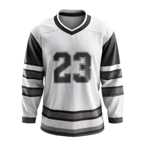 Service OEM sur mesure Maillot de hockey sur glace USA Séchage rapide et antibactérien Impression par sublimation Chemises de hockey à manches longues - Product Image 1