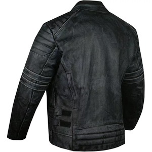 Veste en cuir de créateur pour homme, cuir véritable de qualité supérieure, personnalisation OEM - Product Image 2