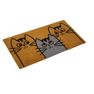 Soffice design a forma di gatto in cocco naturale 40x70cm (Dintex 50224) - Product Image 1