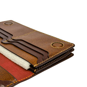 Classic Vintage Leather <b>Bifold</b> Wallet Durable Stylish Unisex <b>Purse</b> - Product Image 3