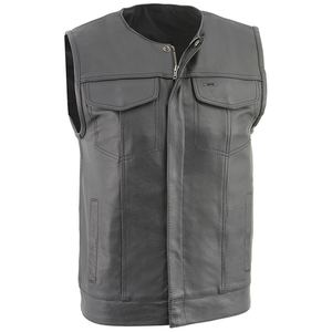 Logo personnalisé gilet en cuir de vachette pour hommes nouveau 2025 maillot de course gilet de moto de haute qualité Style Club vêtements d'extérieur de motard - Product Image 2