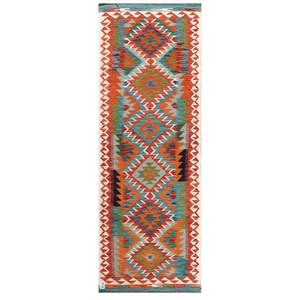 Alfombra Kilim de Maimana, Afganistán, 250 x 70 cm, Alfombras y Conjuntos Tradicionales Afganos - Product Image 1