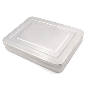 Bandeja de Esterilización Médica de 41x30x7 cm, Caja de Acero Inoxidable para Instrumental, Bandeja Manual para Técnicos de Hospital - Product Image 3