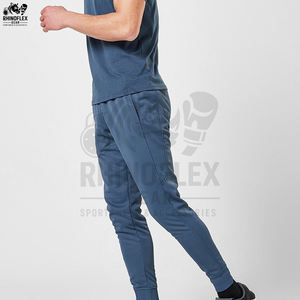 Derniers pantalons de survêtement personnalisés par les fabricants, en polyester, avec cordon de serrage et poches, streetwear en coton, pantalons de survêtement pour hommes - Product Image 4