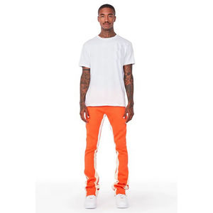 Pantalon pour homme de style nouveau, 100% coton, couleur unie, vêtement de mode, qualité supérieure, prix bas, matière de qualité, pantalon évasé pour homme - Product Image 4