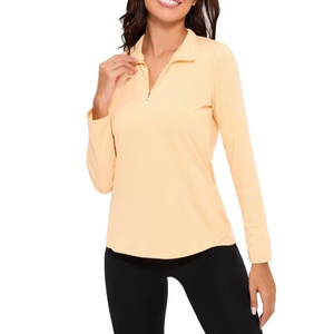 Polos de talla grande para mujer, ropa para correr, camiseta Polo de entrenamiento, diseño personalizado, tarifa al por mayor, servicios OEM, verano 2025 - Product Image 2