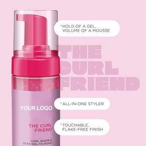 Mousse coiffante bio à base de plantes pour <span class=keywords><strong>cheveux</strong></span> bouclés, crépus, <span class=keywords><strong>ondulés</strong></span> et tressés, tenue forte, légère, en <span class=keywords><strong>spray</strong></span>, marque privée - Product Image 2