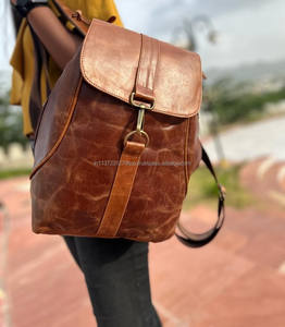 ใหม่แท้แฮนด์เมดของแท้หนังCrunchกระเป๋าเป้สะพายหลังสไตล์Multi Usesกระเป๋าเป้สะพายหลังร้อนขายกระเป๋าหนังขายส่งผลิตภัณฑ์จํานวนมาก - Product Image 2