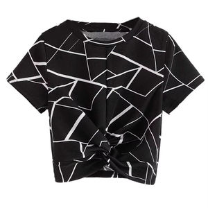 เสื้อยืดเอวลอยลำลองสำหรับผู้หญิงใหม่เสื้อคอตตอนผ้าโพลีเอสเตอร์ระบายอากาศได้ดีแห้งเร็ว - Product Image 1