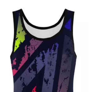 Maillots de lutte sans manches de haute qualité, imprimés numériquement, vêtements d'entraînement, costumes de sublimation personnalisés - Product Image 5