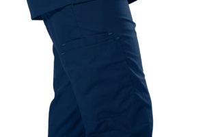 Exquisite Logo Custom V-neck Pattern Unisex Stretch Woven Cotton Blends Short Sleeves Hospital Beauty Salon Medical <b>Scrubs</b> - Product Image 2