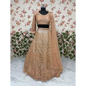<b>Presenting</b> You Most Beautiful Latest Designer Lehenga Collection Lehenga Premium Butterfly Net Lehenga Embellished - Product Image 1