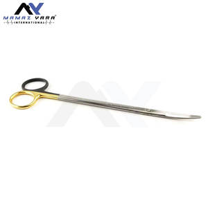 Ciseaux Gorney 8 pouces incurvés Super Cut Allemagne avec manche plaqué noir et or Ciseaux chirurgicaux de qualité supérieure Meilleure vente - Product Image 2