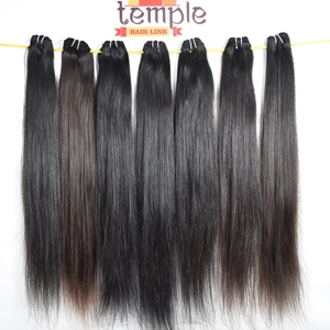 Paquete 100% Máquina de procesamiento de doble trama Ninguno Cabello de color natural indio Mujeres negras Venta al por mayor barata Trenzado de cabello humano - Product Image 3
