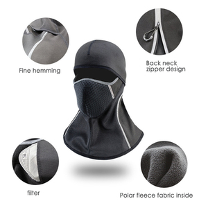 Cagoule thermique d'hiver coupe-vent respirante unisexe pour le cyclisme, le ski et les activités de plein air - Product Image 2