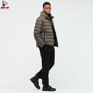 Chaqueta acolchada personalizable de alta calidad para hombre, transpirable, reversible, estilo deportivo, cuello levantado, larga, informal, cálida, para exteriores - Product Image 2