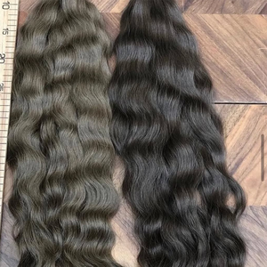 Peluca de pelo humano virgen vietnamita negro natural a granel, tiendas de postizo, proveedor profesional directo de fábrica - Product Image 1