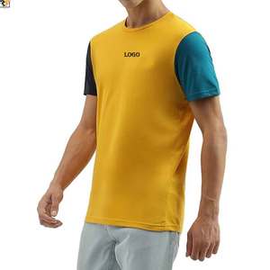 เสื้อยืดแขนสีตัดกันสำหรับเด็กผู้ชายเสื้อยืดผ้าฝ้าย100% ระบายอากาศได้ดีใช้ได้ทั้งชายและหญิง - Product Image 5