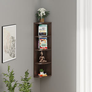 BLUEWUD Adora Engineered Wood Multi-Tier <b>Corner</b> Wall Decor <b>Shelf</b>, Display Rack - Product Image 2