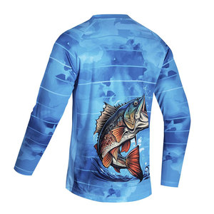 บริการ OEM เสื้อตกปลาดีไซน์ล่าสุด เสื้อตกปลาพิมพ์ลายแบบซับลิเมชั่นตามสั่ง มีสินค้าใหม่ในสต็อก - Product Image 2