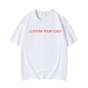 T-shirt surdimensionné à col rond pour hommes personnalisé 100% coton High Street Style manches courtes tissu de jersey de haute qualité vierge - Product Image 4