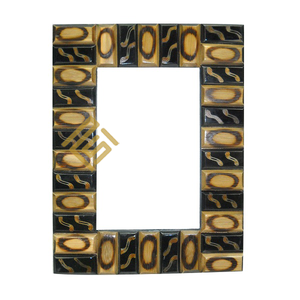 Top vente de haute qualité corne os photo cadre photo résine bois prix de gros produit conceptions personnalisées indien artisanat article - Product Image 3