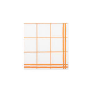 Serviettes imprimées Lyon orange 48x48cm, tissu doux et absorbant, B2B - Product Image 1