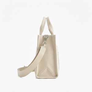 Sac fourre-tout en toile de coton géométrique imperméable antivol, taille personnalisée, pliable, avec fermeture éclair, réutilisable pour le shopping – Vente en gros - Product Image 5