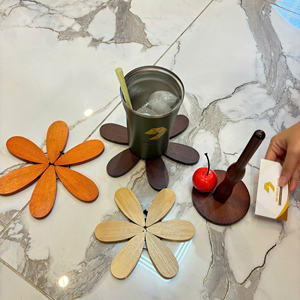 Meilleure offre Sous-verre en bois rustique en forme d'arbre de Noël du Vietnam par 99 Gold Data - Product Image 2