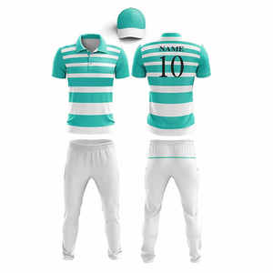 Ensemble d'uniformes de cricket confortables et durables pour hommes-Maillot et pantalon de grande taille pour l'entraînement et les matchs - Product Image 3
