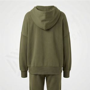 Sudadera con Capucha y Botones para Mujer, Informal, Ligera, con Bolsillo Tipo Canguro, Logotipo Personalizado, Felpa Suave, para Correr, Gimnasio, Ropa Deportiva - Product Image 2