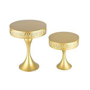 Support à gâteau décoratif en métal à deux niveaux Support à cupcake Plateau de service à pâtisserie Tea Party dans une boîte cadeau - Product Image 3