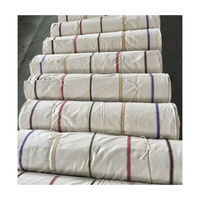 Haute qualité couleur personnalisée tissé fil uni teint coton rayure toile tissu tentes parapluie auvent sacs chaussures étanche