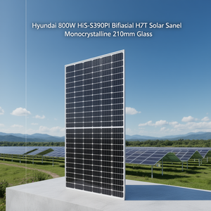 Panneau solaire bifacial HJT Hyundai 800W HiS-S390PI monocristallin 210mm en verre - Product Image 3