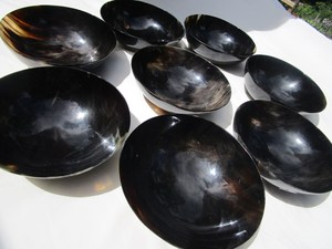 Exportador indio, cuenco de cuerno hecho a mano artesanal, alternativa natural para una presentación de comida elegante disponible para cantidades a granel - Product Image 3