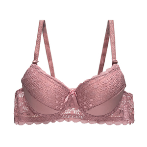 Reggiseno Push-Up Regolabile in Pizzo Trasparente Senza Schienale da Donna, Mezza Coppa, Confortevole in Cotone e Seta, Motivo 3D, Sexy, Intrecciato in Un Unico Pezzo - Product Image 3