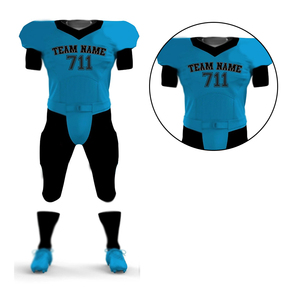 Venta al por mayor de la mejor calidad de los hombres de manga corta Uniforme De Equipo de fútbol americano Tops de los hombres de fútbol americano Jersey - Product Image 4