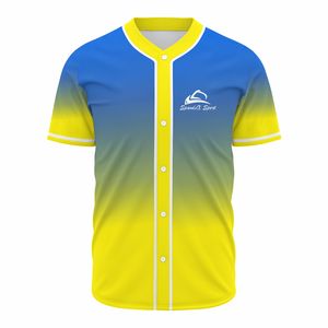 Camisetas de Béisbol Personalizadas con Botones, Transpirables, Anti-UV, de Secado Rápido, Uniformes de Equipo, Tallas Grandes, Impresas - Product Image 1
