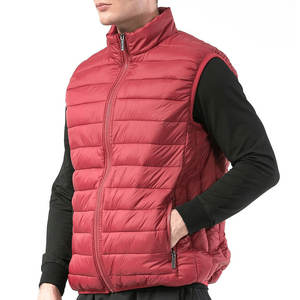 Produit étonnant Vêtements d'extérieur respirants sans manches Style unique Meilleur produit Gilet bouffant à fermeture éclair frontale et col montant pour hommes - Product Image 3