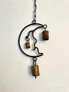 Tubes à motif de feuilles de carillon éolien en fer de rêve forestier Design Art déco suspendu mobile créant des rythmes naturels reliant l'esprit Nature - Product Image 5