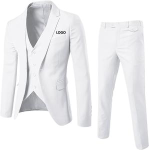 Venta al por mayor precio barato trajes de los hombres formal novio oficina de negocios mejor calidad traje de los hombres de negocios pantalón abrigo con logotipo personalizado - Product Image 4