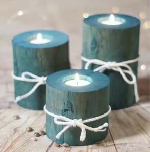 Portavelas de té de madera al por mayor para regalos de Navidad y decoración del Hogar disponible en precio al por mayor - Product Image 1