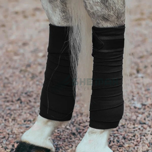 Envolturas de polo de caballo ajustables Vendaje de lana elástico duradero para entrenamiento Montar y recuperación de lesiones Vendajes de polo de caballo - Product Image 2
